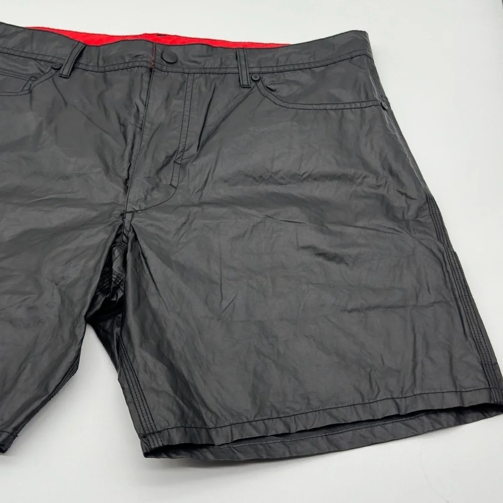 Diesel Waykeeki-F Board Shorts Men' Size 36 Metallic Swim Trunks Wet Look Coated